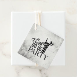 Till döden gåvor etiketter