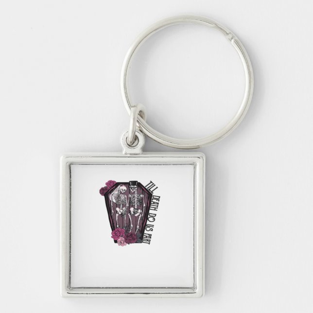 Till Döden gör oss del, Costume Idea Fyrkantig Silverfärgad Nyckelring (Framsidan)