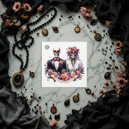 "Till Döden gör oss del" Gothic Bröllop Gåvor Etiketter