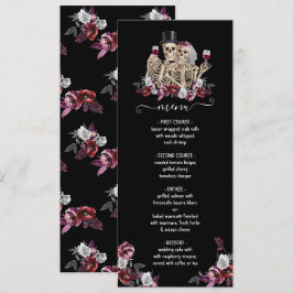 Till döden gör oss del, Skeleton Bride Groom Menu Meny