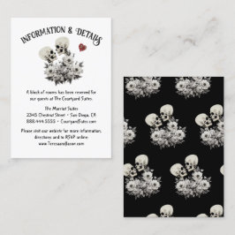 Till döden gör oss del Skeleton Info & Detaljer Visitkort