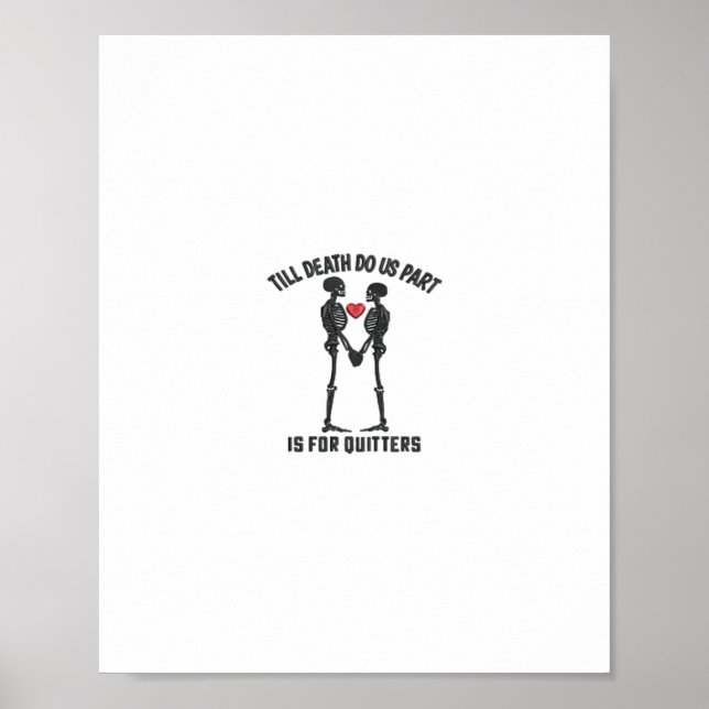 Till Döden gör oss del Valentine Design Poster (Framsidan)