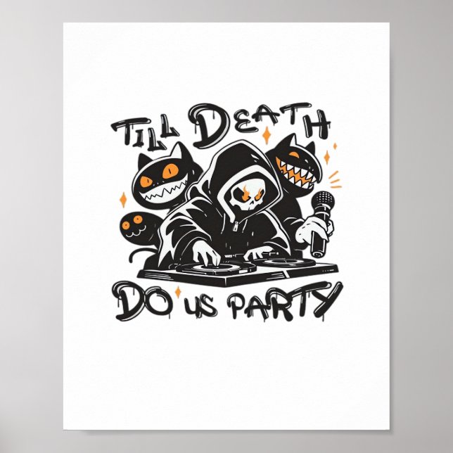 Till döden gör oss Party - DJ Grim Reaper and Spoo Poster (Framsidan)