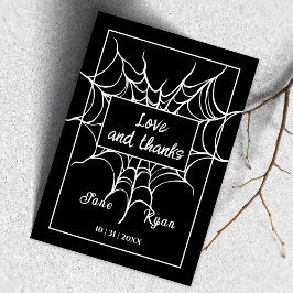 Till döden | Gothic Black HalloWedding Tack Kort