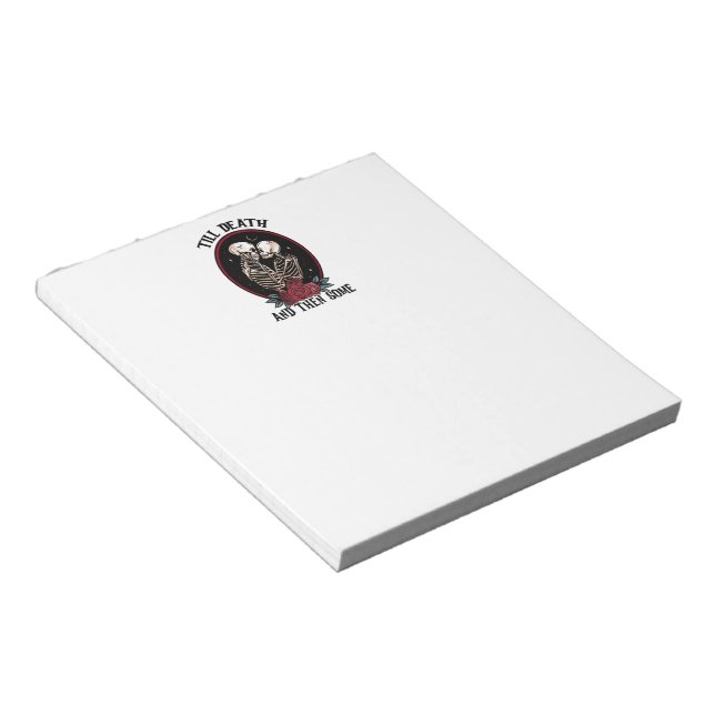 'Till döden Notepad Anteckningsblock (Vinklad)