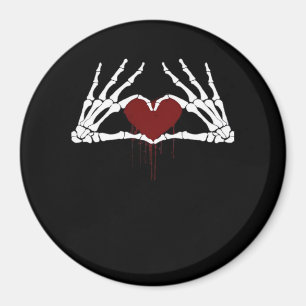 Till döden - Skeleton Heart Händer Magnet