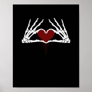 Till döden - Skeleton Heart Händer Poster