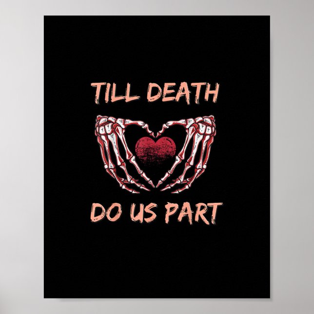 Till Döden tillhör Skeleton Heart Händer Valenti Poster (Framsidan)