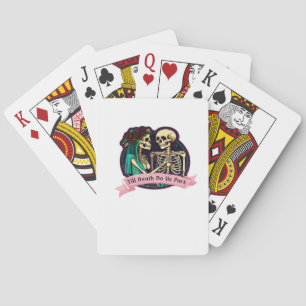 Till Döden tillhör Valentine Art - Spooky Cute Casinokort