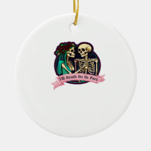 Till Döden tillhör Valentine Art - Spooky Cute Julgransprydnad Keramik