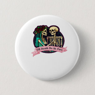 Till Döden tillhör Valentine Art - Spooky Cute Knapp