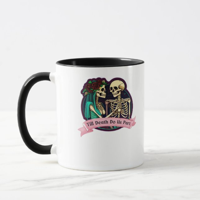 Till Döden tillhör Valentine Art - Spooky Cute Mugg (Vänster)