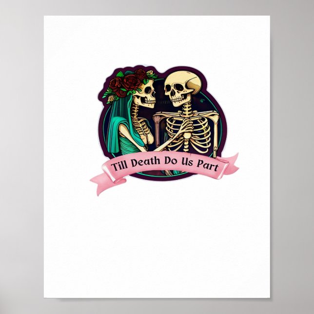 Till Döden tillhör Valentine Art - Spooky Cute Poster (Framsidan)
