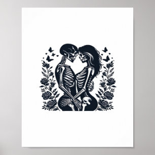 Till döden we - Skeleton par gotiic Design Clas Poster