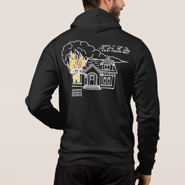 Till dödens hjärt-Zip-up-hoodie T Shirt (Baksida)
