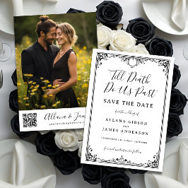 Till Döds gör oss del Bröllop fotospara datumet Spara Datumet