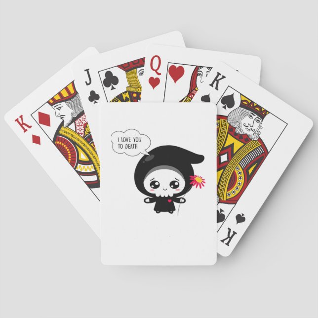 Till döds - Lustigt Valentines day Classic Casinokort (Baksidan)