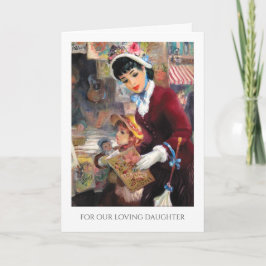 Till dotter på Mors dag Fine Art Cards Kort