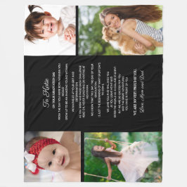 Till Dotter Studenten Dag 4 Photo Keepsak Fleecefilt