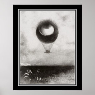 "Till Edgar Poe" vid Odilon Redon Ca. 1882 Poster