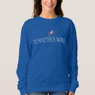 Till en annan värld Astronaut - Royalblå sweatshir T Shirt
