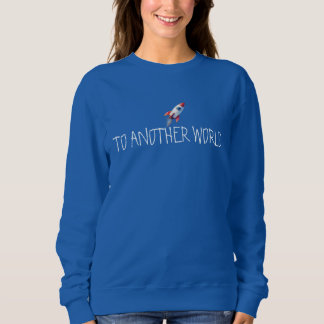 Till en annan värld Astronaut - Royalblå sweatshir T Shirt