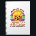 Till en demokrat för Halloween Funny Trumpkin Anteckningsbok<br><div class="desc">Jag ska till en demokrat för Halloween Funny Trumpkin - en satirisk Halloween-design som blandar politisk parodi med feg anda. Perfekt för alla som har edgy humor under läsksäsongen. Denna formgivning gör ett djärvt påstående vid party eller avslappnad sammankomster.</div>