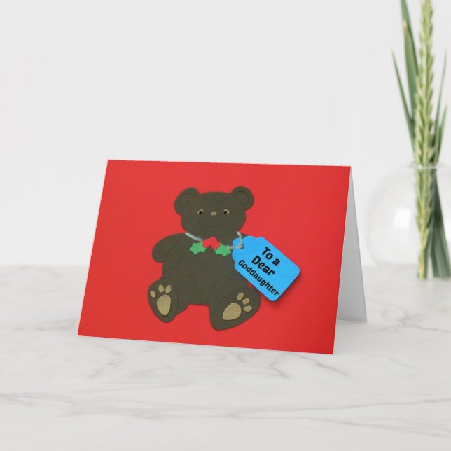 Till en kär Goddaughter Helgkort (Framsida)