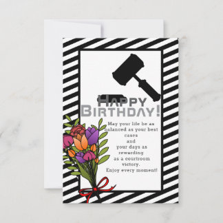 Till en lysande advokats födelsedag kort