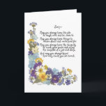 Till en son... kort<br><div class="desc">Vackra ord till en son. Perfekt för examen,  Fars dag,  födelsedag eller när som helst du vill berätta för honom hur mycket han betyder för dig.</div>