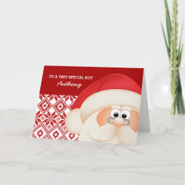 Till en Speciell Kid från Jultomten. Julkort Helgkort