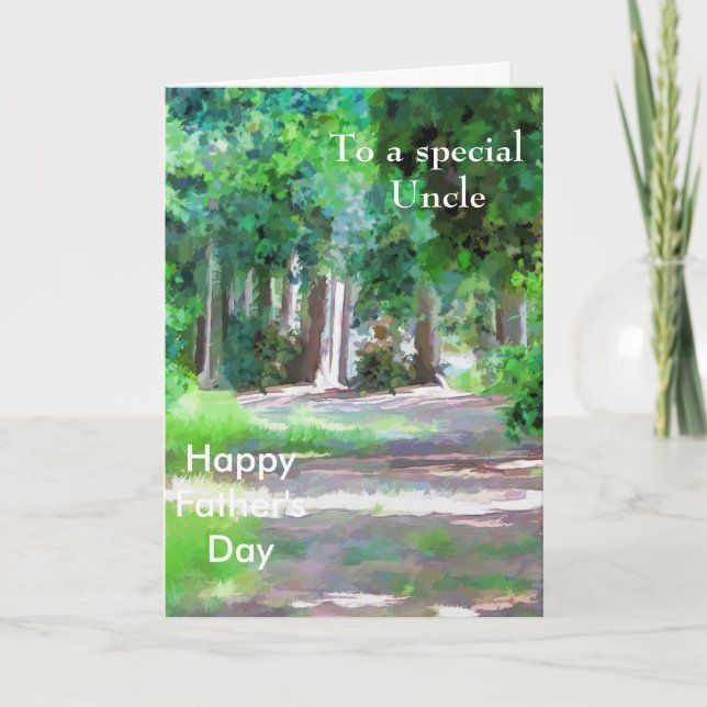 Till en Speciell morbror Kort (Framsida)