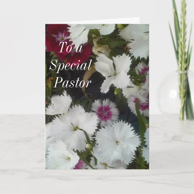 Till en Speciell pastor Tack Kort (Framsida)