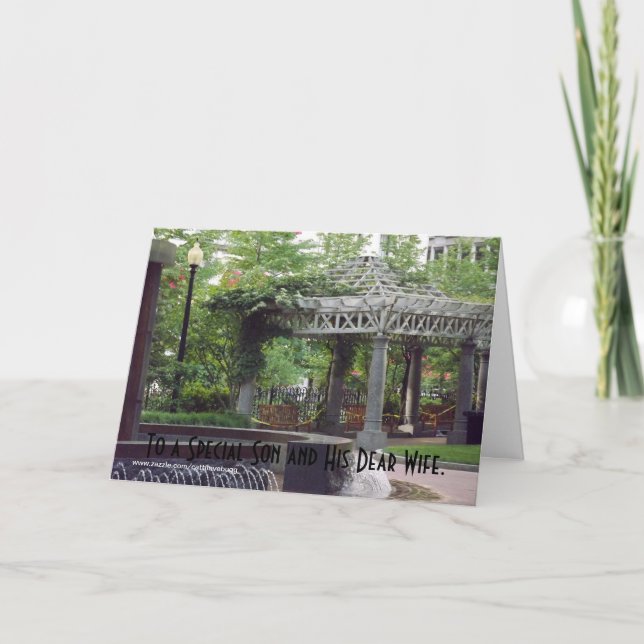 Till en speciell Son & hans kära fruårsdagkort Kort (Framsida)