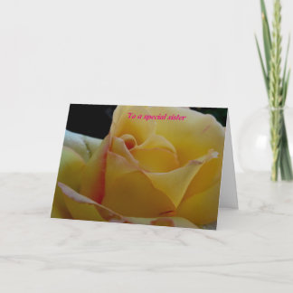 Till en speciell syster tack kort