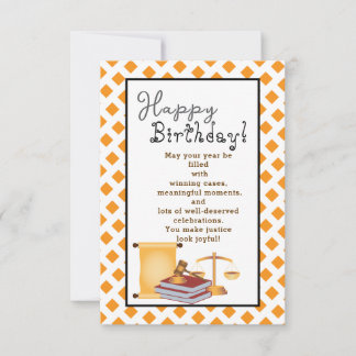 Till en underbar advokats födelsedag kort