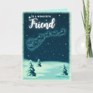 Till en underbar vänskaplig jul kort