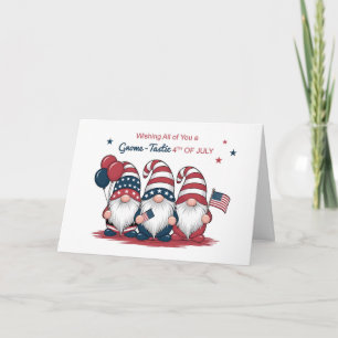 Till er 4:e juli Cute Gnomes Kort