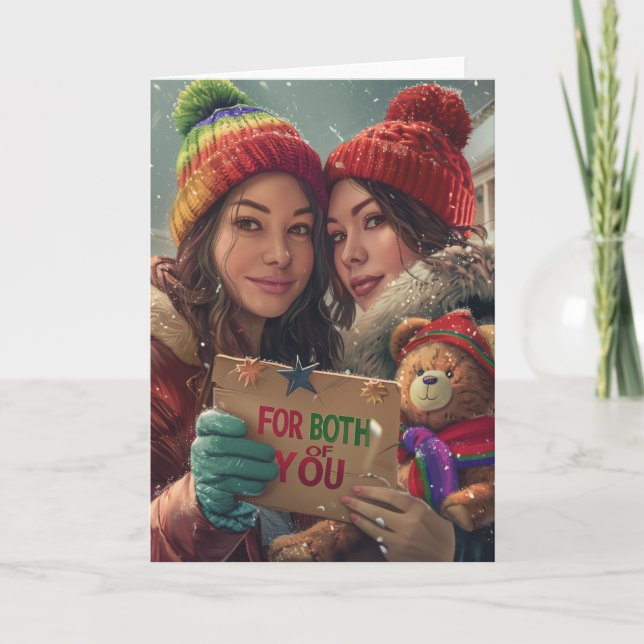 Till er båda HBT-TQ, Jul Digital Art Helgkort (Framsida)