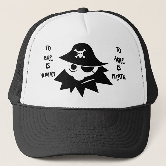 TILL ERR ÄR MÄNNISKAN TILL ARRR ÄR PIRATlocket Keps (Framsida)