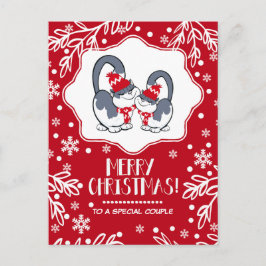 Till ett Speciellt par på julvykort Helg Vykort