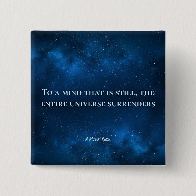 Till ett tänkesätt som fortfarande är - en MisterP Knapp (Framsida)