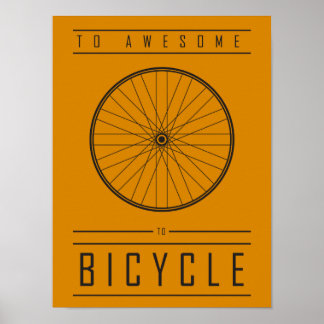 Till Fantastisk, till cykel Poster