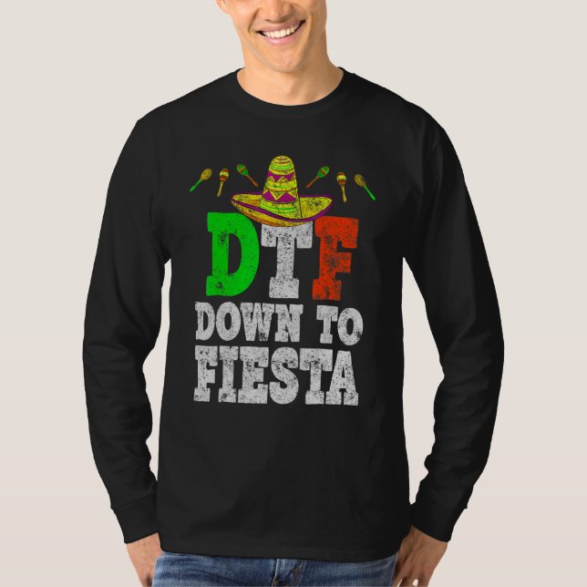 till Fiesta Cinco de Mayo Party T Shirt (Framsida)