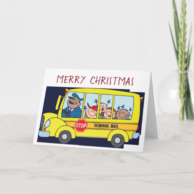 TILL FÖRAREN **BEST BUSS NÅGONSIN** I CHRISTMAS HELGKORT (Framsida)