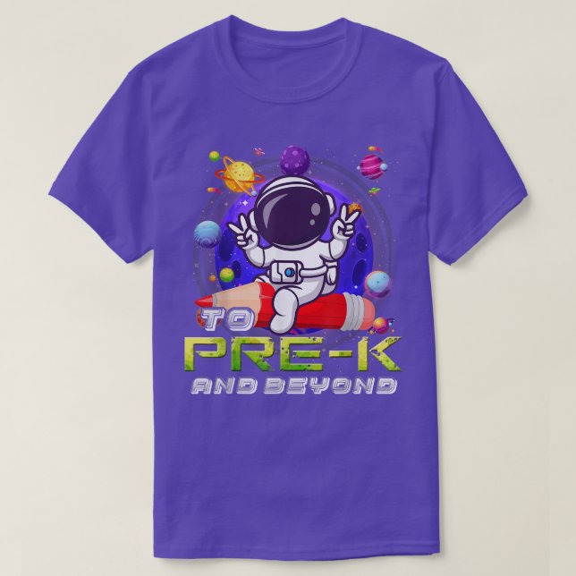 Till före eller efter Astronaut Back to school Boy T Shirt (Design framsida)