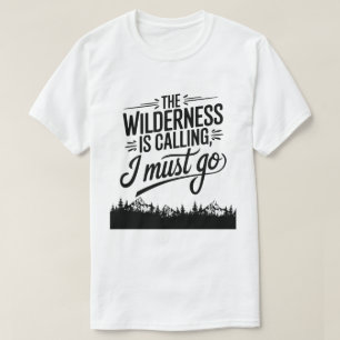 Till Forest Nature Älskare Hiking Quote T Shirt