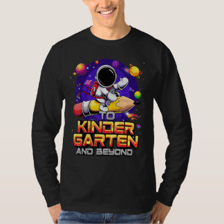 Till förskola och mer astronaut tillbaka till skol t shirt