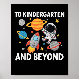 Till förskolan och bortom astronaut tillbaka till poster