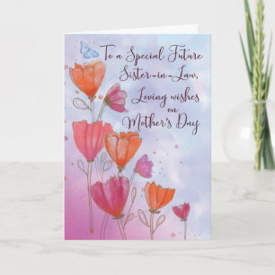 Till framtida syster i Law Mors dag Kärlek Card Kort
